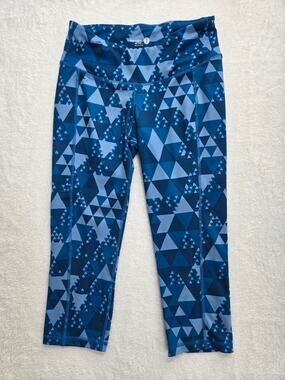 Old Navy Active Women’s Blue Crop Leggings Running Yoga Pants Size S